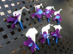 Calla lily galaxy orchid boutonniere - Image 4