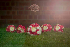 Pink hydrangea peony bridal bouquet, canary yellow and hot pink bouquet, artificial bridal bouquet - Image 2