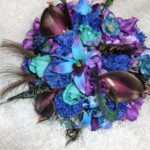blue and purple bouquet