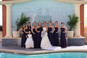 Cascading Plum picasso calla lily hydrangea bouquet - Image 3