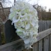 Ivory, cream cascading bridal bouquet - Image 5