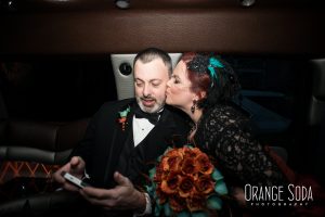 Burnt Orange and teal bridal bouquet - Image 4
