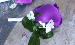 Purple rose real touch calla lily bouquet set, teardrop, cascade bouquet, real touch calla lilies, artificial flower set, silk flowers - Image 5