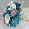 Turquoise coral small bouquet - Image 2