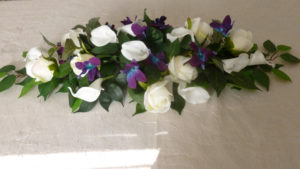 Wedding table decor, center piece, rose calla lily orchid center piece - Image 5