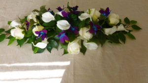 Wedding table decor, center piece, rose calla lily orchid center piece - Image 4