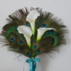 Calla lily peacock fan bouquet