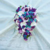 Galaxy orchid bouquet with cherry blossoms