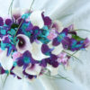 Galaxy orchid bouquet with cherry blossoms - Image 2