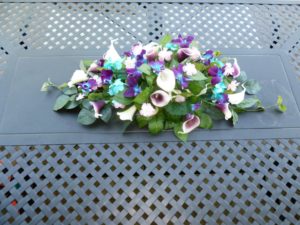 Wedding table decor, center piece, rose calla lily orchid center piece - Image 2