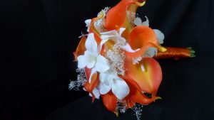 Orange calla lily bouquet - Image 3