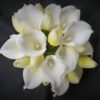 Yellow tulip and calla lily bouquet, customizable - Image 2