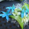 Blue and green lily bouquet - Image 3