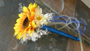 Sunflower, daisy flower girl wand, artificial flowers