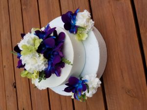 Carnation and Galaxy orchid cake topper - Image 3