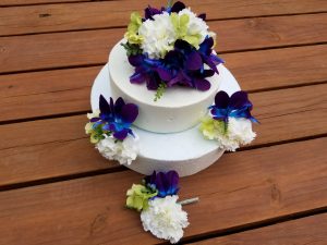Carnation cake topper