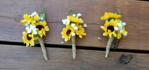 Sunflower cascading bouquet set - Image 9