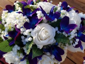 Rose, baby's breath and galaxy orchid bouquet - Image 4
