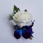 Rose galaxy orchid boutonniere