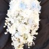 Cascading bouquet with white and blue hydrangea accent - Image 2