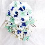 mint_navy silk bouquet