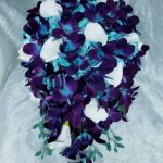 Galaxy orchid and calla lily cascading bouquet (Copy)