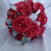 Silk rose bouquet with greeneries, customizable - Image 4