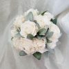 Silk rose bouquet with greeneries, customizable - Image 5