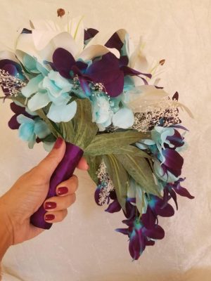 Casablanca lily and galaxy orchid bouquet - Image 5