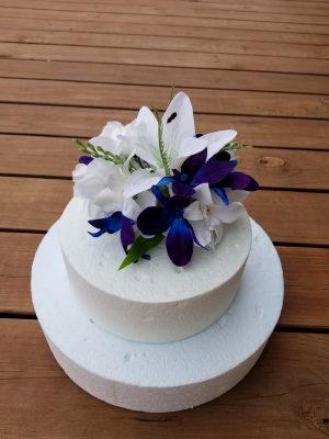 Lily and orchid cake topper 2 pcs - Image 6