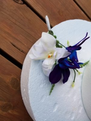 Lily and orchid cake topper 2 pcs - Image 7