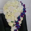 Cascading rose bouquet with orchid accent - Image 7