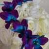 Cascading rose bouquet with orchid accent - Image 4