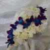 Cascading rose bouquet with orchid accent - Image 8