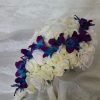 Cascading rose bouquet with orchid accent - Image 3