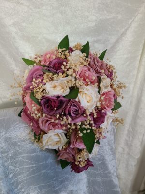 Dusty pink, purple, champagne rose bouquet set - Image 19