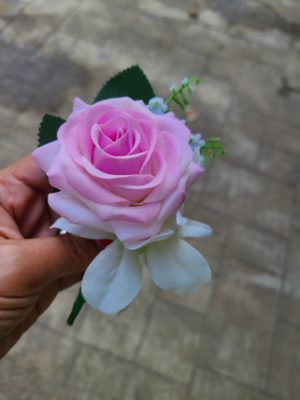 Pink, fuchsia and lavender cascading bouquet set - Image 17