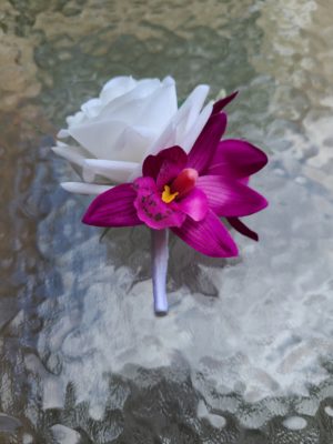 Pink, fuchsia and lavender cascading bouquet set - Image 13