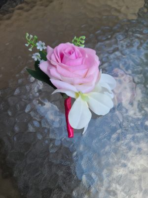 Pink, fuchsia and lavender cascading bouquet set - Image 12