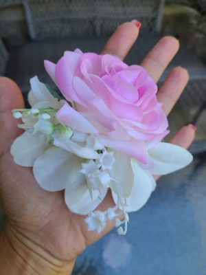 Pink, fuchsia and lavender cascading bouquet set - Image 11