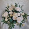 Ivory peonies, roses, eucalyptus bridal bouquet - Image 6
