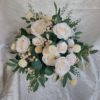 Ivory peonies, roses, eucalyptus bridal bouquet - Image 5