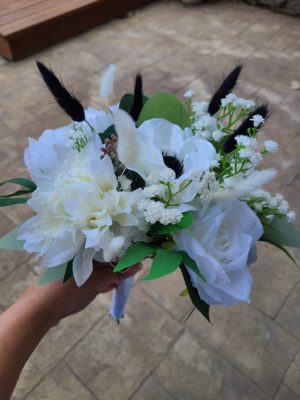 Anemone, peony, rose and dahlia bouquet - Image 10