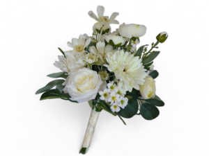 Daisy & dahlia bouquet with roses and rananculus - Image 4