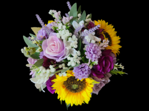 Lavender and sunflower bridal bouquet - Image 2