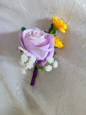Lavender and sunflower bridal bouquet - Image 5