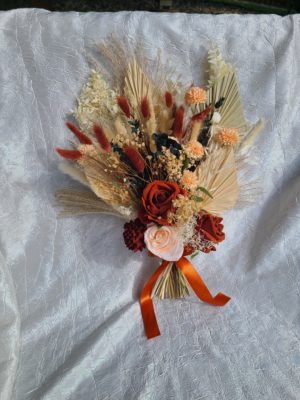 Dried flower wedding bouquet, Dried and faux Boho wedding - Image 2
