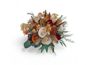 Autumn bouquet, burnt orange, wedding bouquet, gold, pampas grass bouquet, bridal bouquet, fall wedding - Image 4