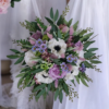 Purple lilac bridal bouquet - Image 2