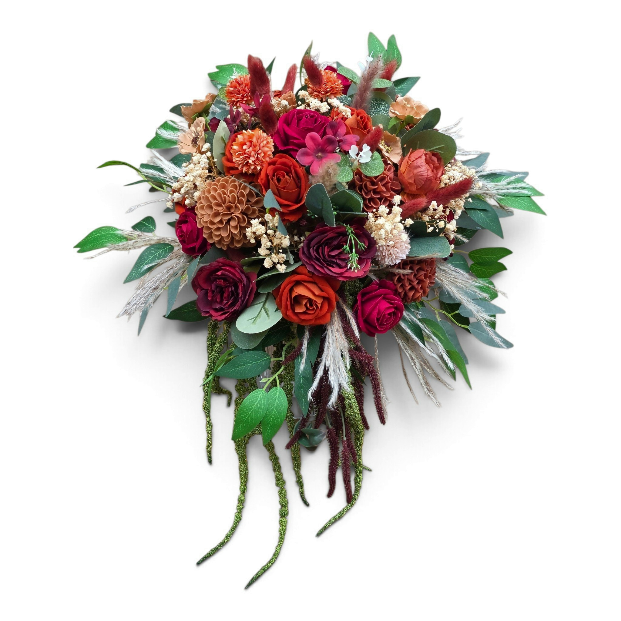 Autumn bouquet with tarricota & burgundy - Image 5
